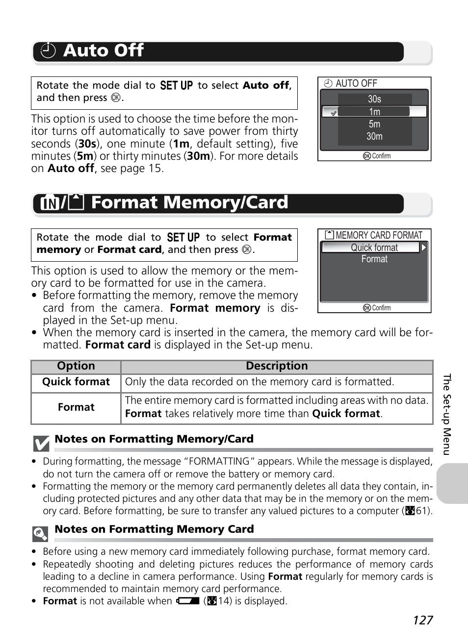 I auto off | Nikon P1 - P2 User Manual | Page 139 / 183