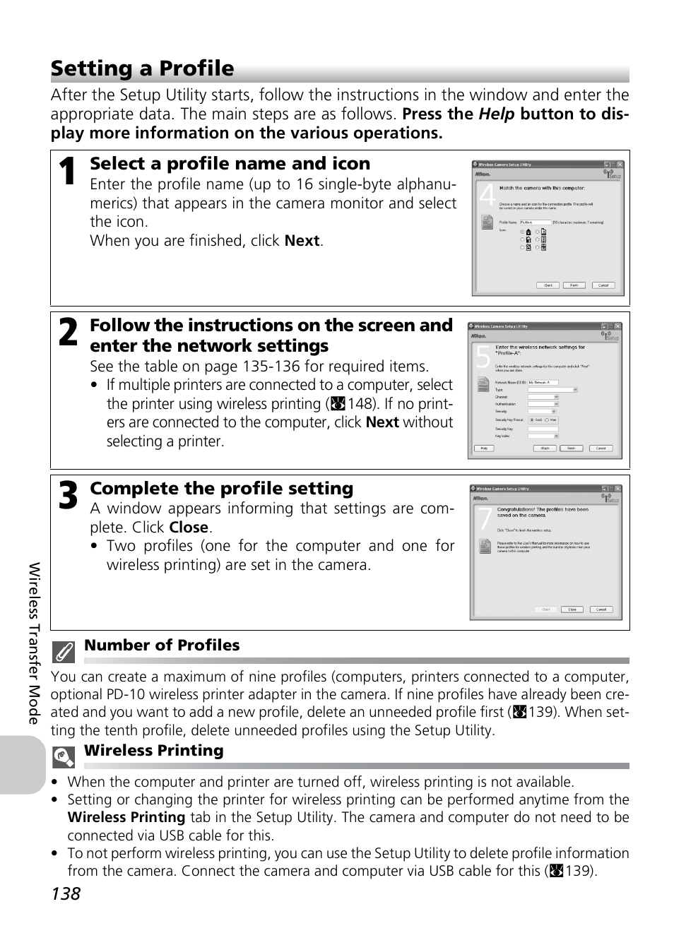 Setting a profile | Nikon P1 - P2 User Manual | Page 150 / 183