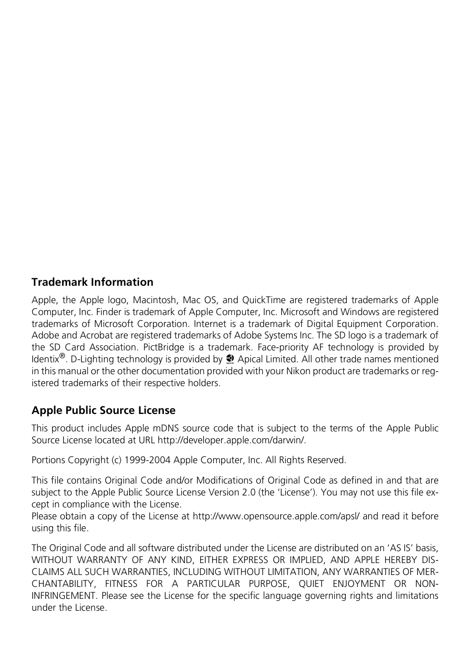 Nikon P1 - P2 User Manual | Page 2 / 183