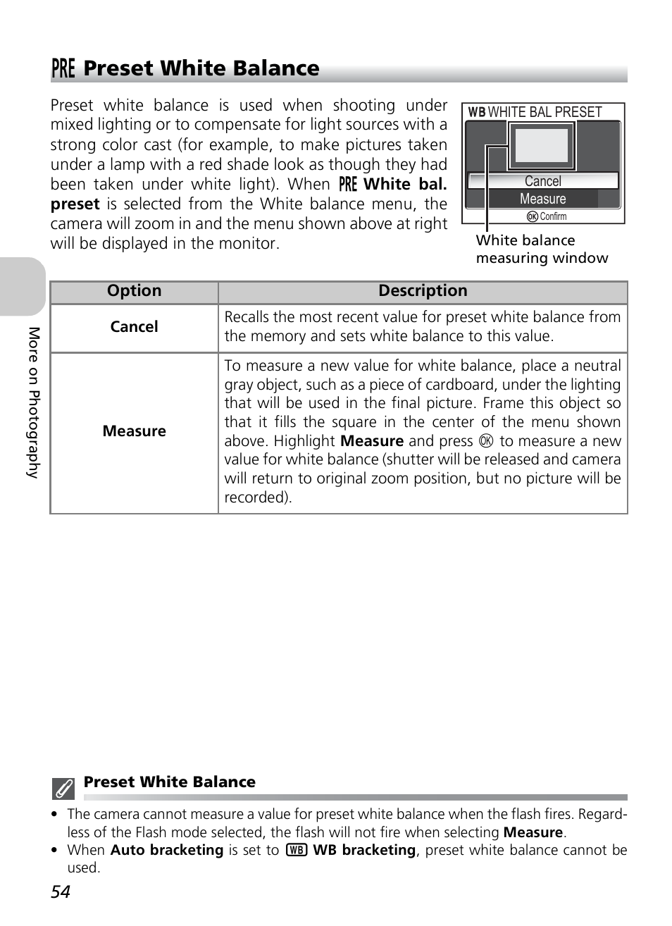 F preset white balance | Nikon P1 - P2 User Manual | Page 66 / 183