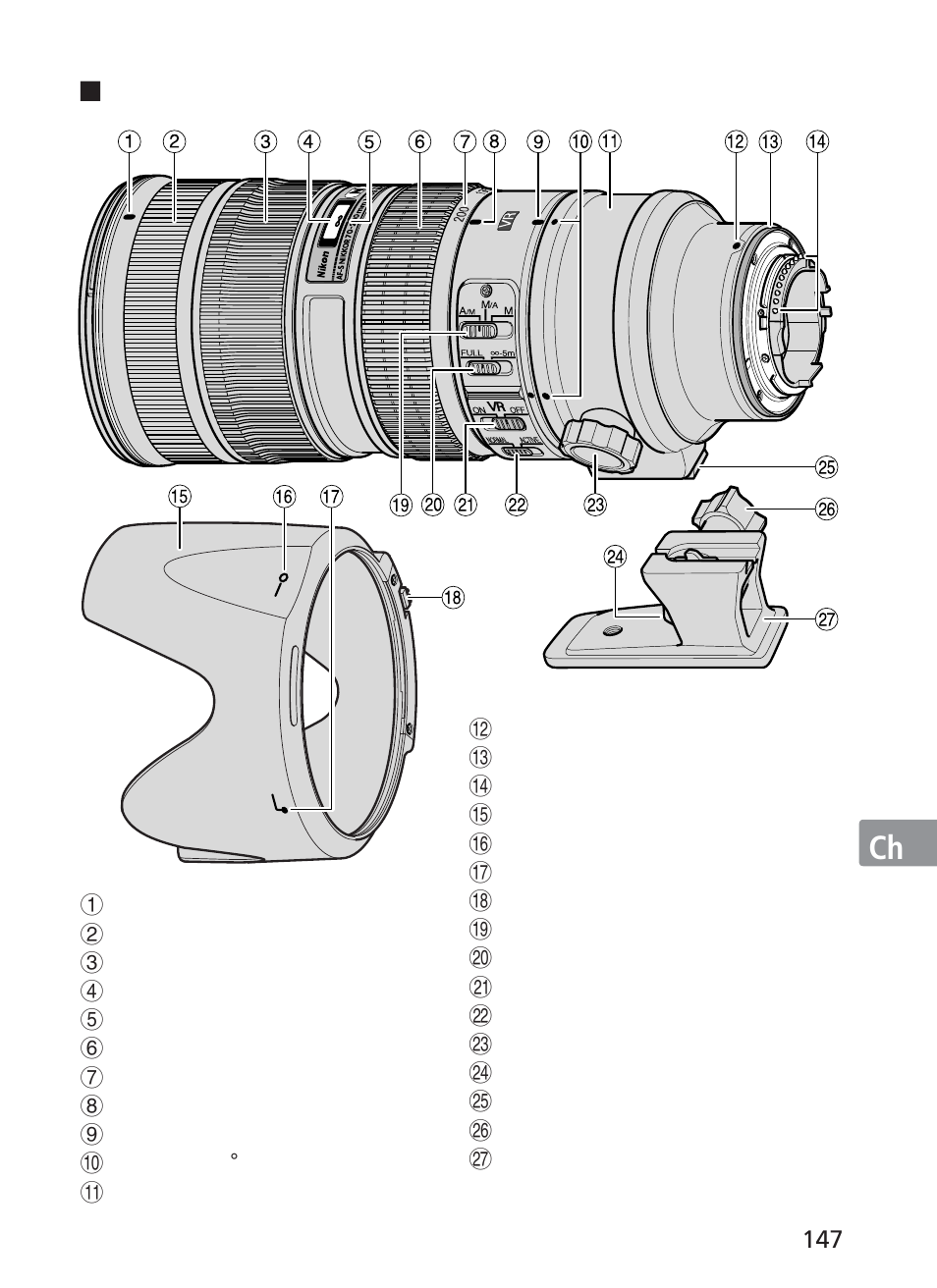 Nikon AF-S VR II 70-200mm f-2.8G ED User Manual | Page 147 / 180