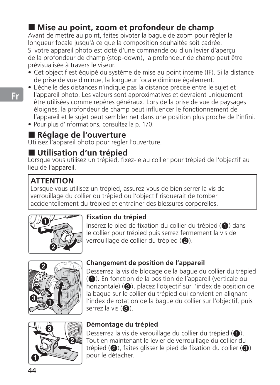Jp en de fr es se ru nl it ck ch kr | Nikon AF-S VR II 70-200mm f-2.8G ED User Manual | Page 44 / 180