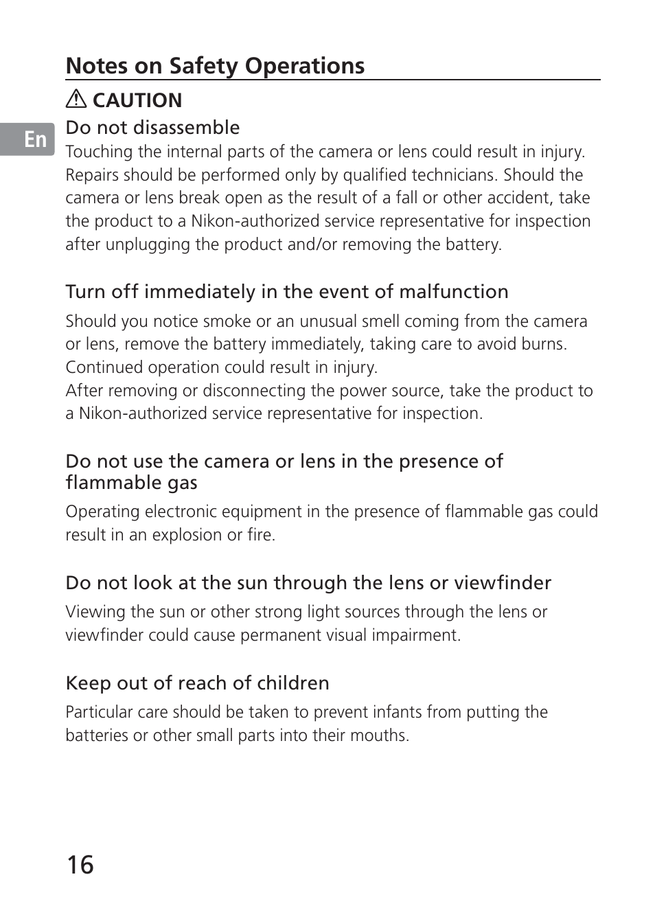 Nikon AI-S Zoom-NIKKOR ED 200-400mm f-4 User Manual | Page 16 / 228