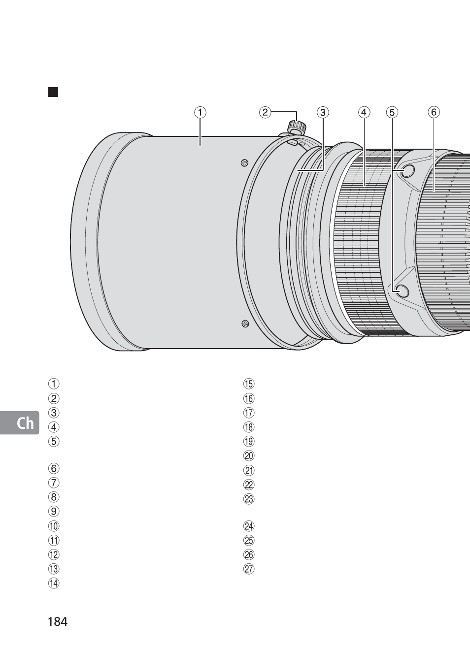 Jp en de fr es se ru nl it ck ch kr ch | Nikon AI-S Zoom-NIKKOR ED 200-400mm f-4 User Manual | Page 184 / 228
