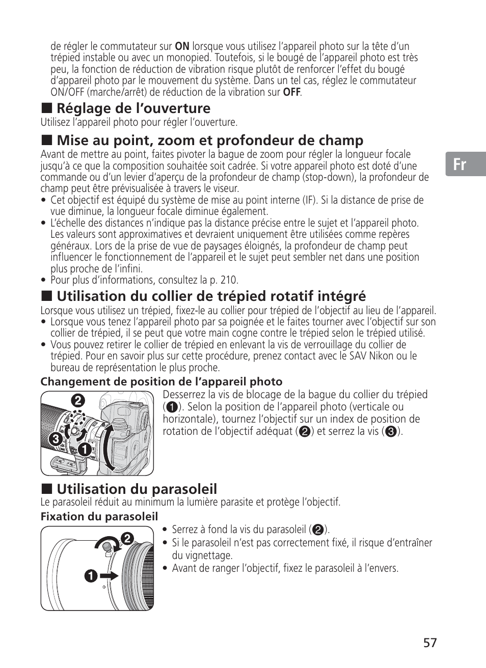 Jp en de fr es se ru nl it ck ch kr | Nikon AI-S Zoom-NIKKOR ED 200-400mm f-4 User Manual | Page 57 / 228