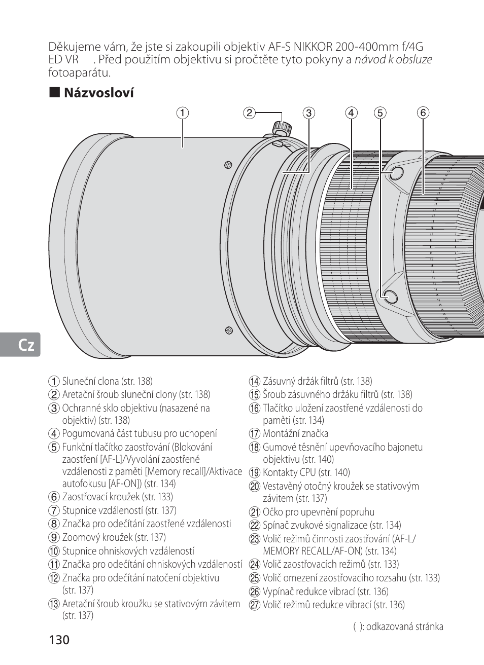 Jp en de fr es se ru nl it cz ch kr | Nikon AF-S VR II 200-400mm f-4G IF ED User Manual | Page 130 / 212
