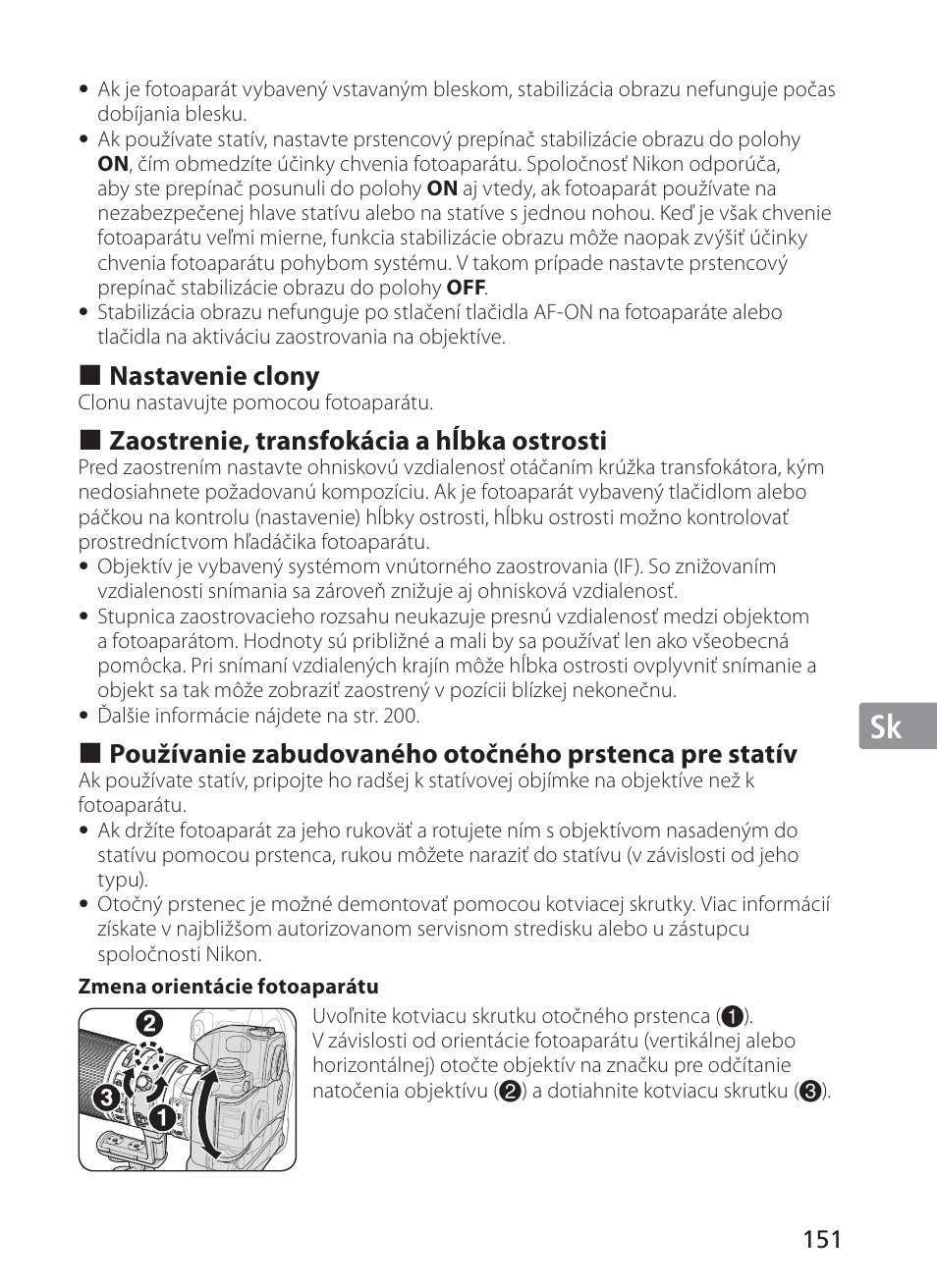 Jp en de fr es se ru nl it sk sk kr | Nikon AF-S VR II 200-400mm f-4G IF ED User Manual | Page 151 / 212