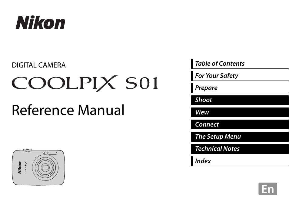 Nikon S01 User Manual | 96 pages