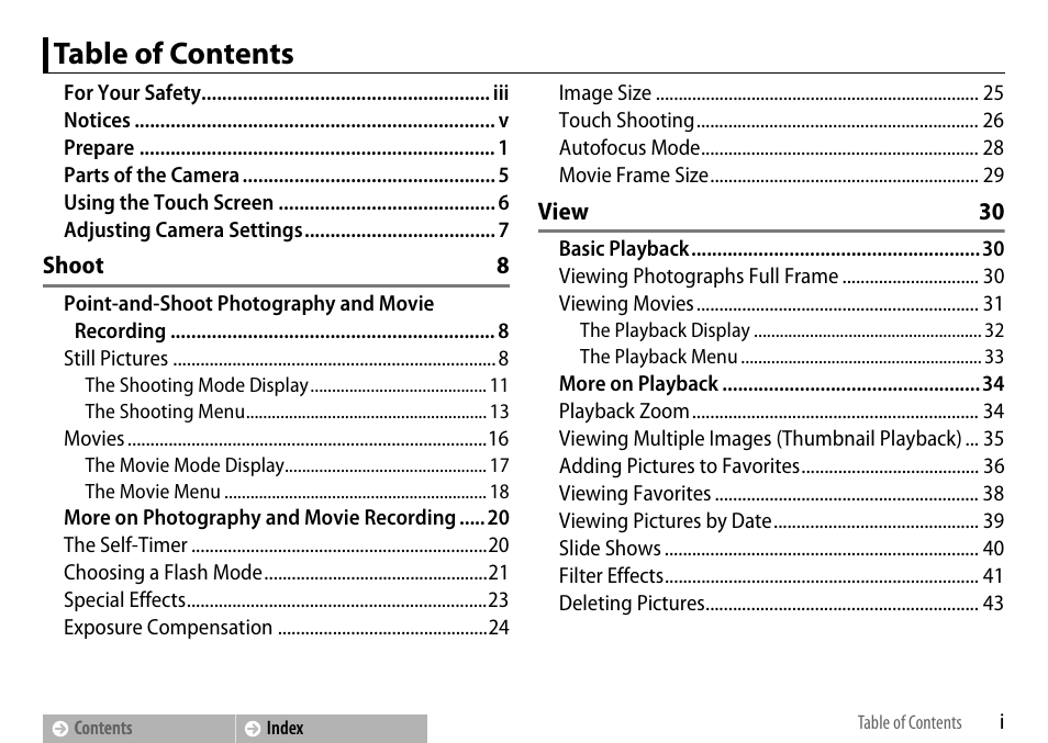 Nikon S01 User Manual | Page 3 / 96