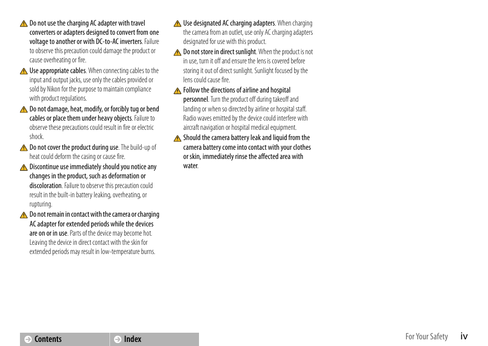 Nikon S01 User Manual | Page 6 / 96