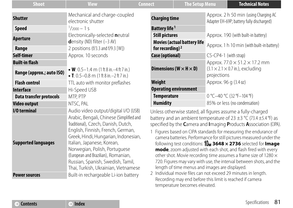 Nikon S01 User Manual | Page 91 / 96