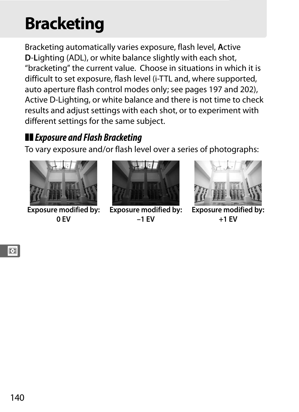 Bracketing | Nikon D4S User Manual | Page 162 / 500