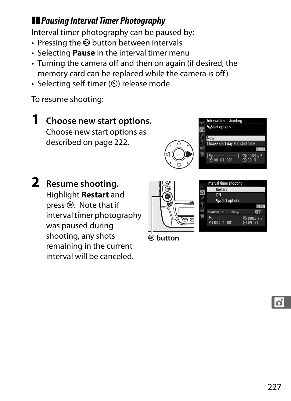 0 227) af | Nikon D4S User Manual | Page 249 / 500