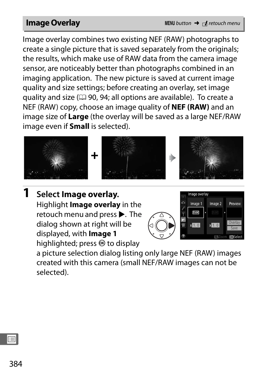 Image overlay | Nikon D4S User Manual | Page 406 / 500