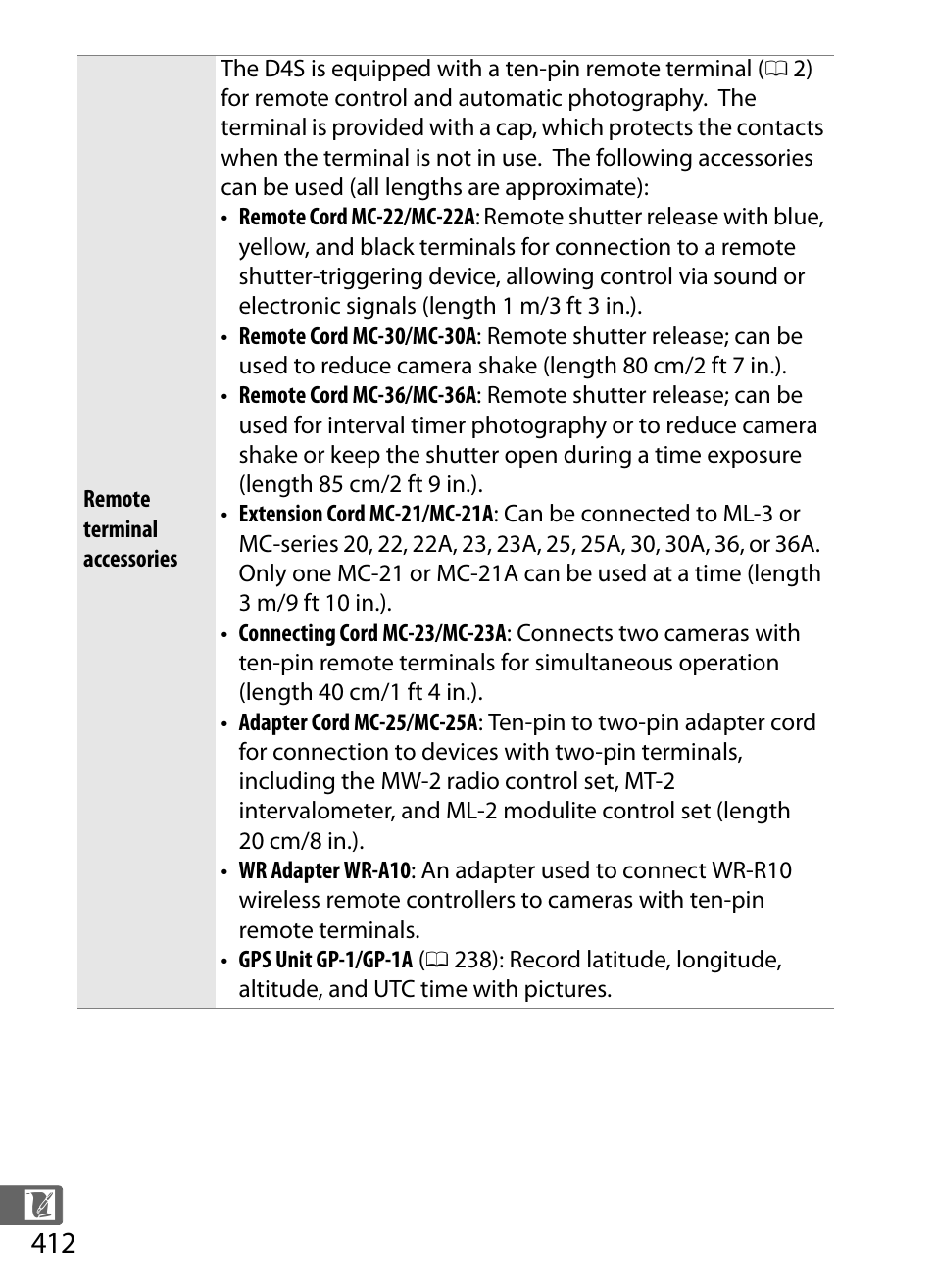 412) can, 412) func | Nikon D4S User Manual | Page 434 / 500