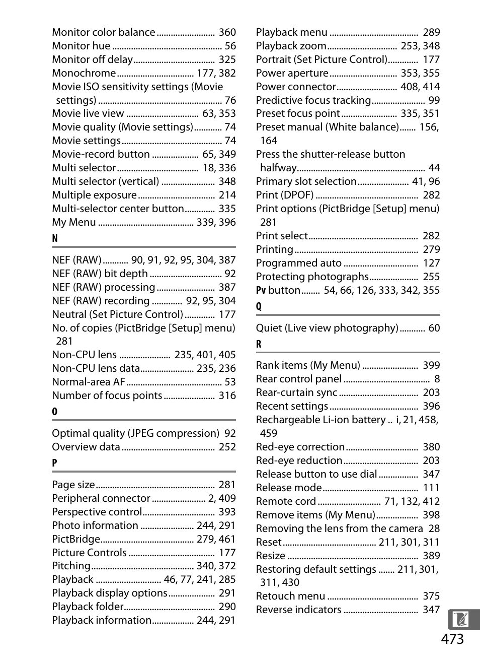 Nikon D4S User Manual | Page 495 / 500