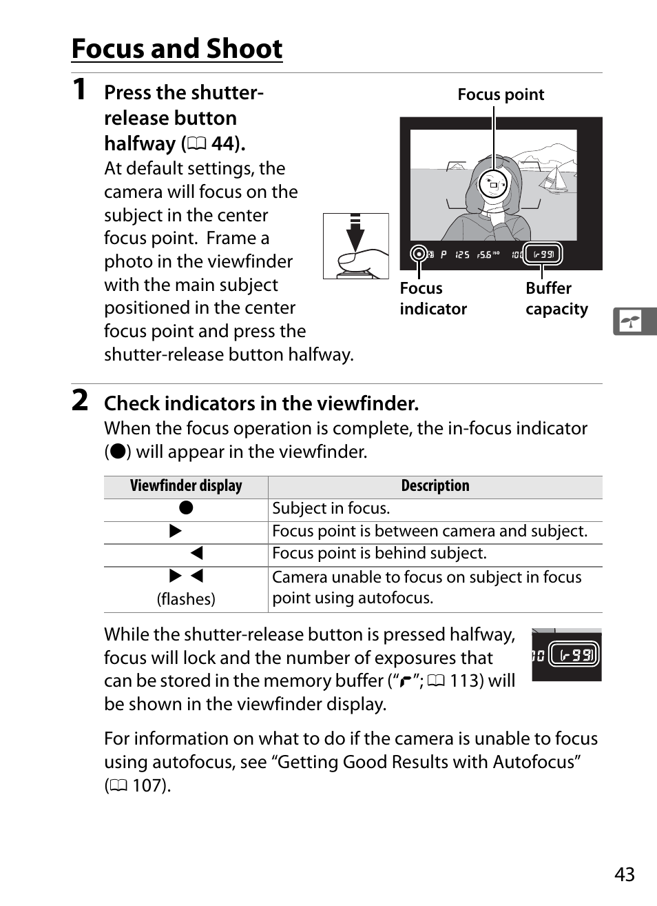 Focus and shoot | Nikon D4S User Manual | Page 65 / 500