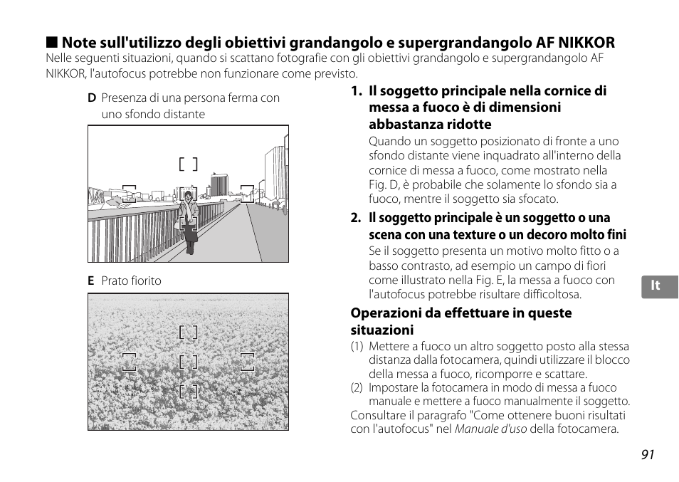 Operazioni da effettuare in queste situazioni | Nikon AF-S DX NIKKOR 18-200mm f-3.5-5.6G ED VR II User Manual | Page 91 / 148