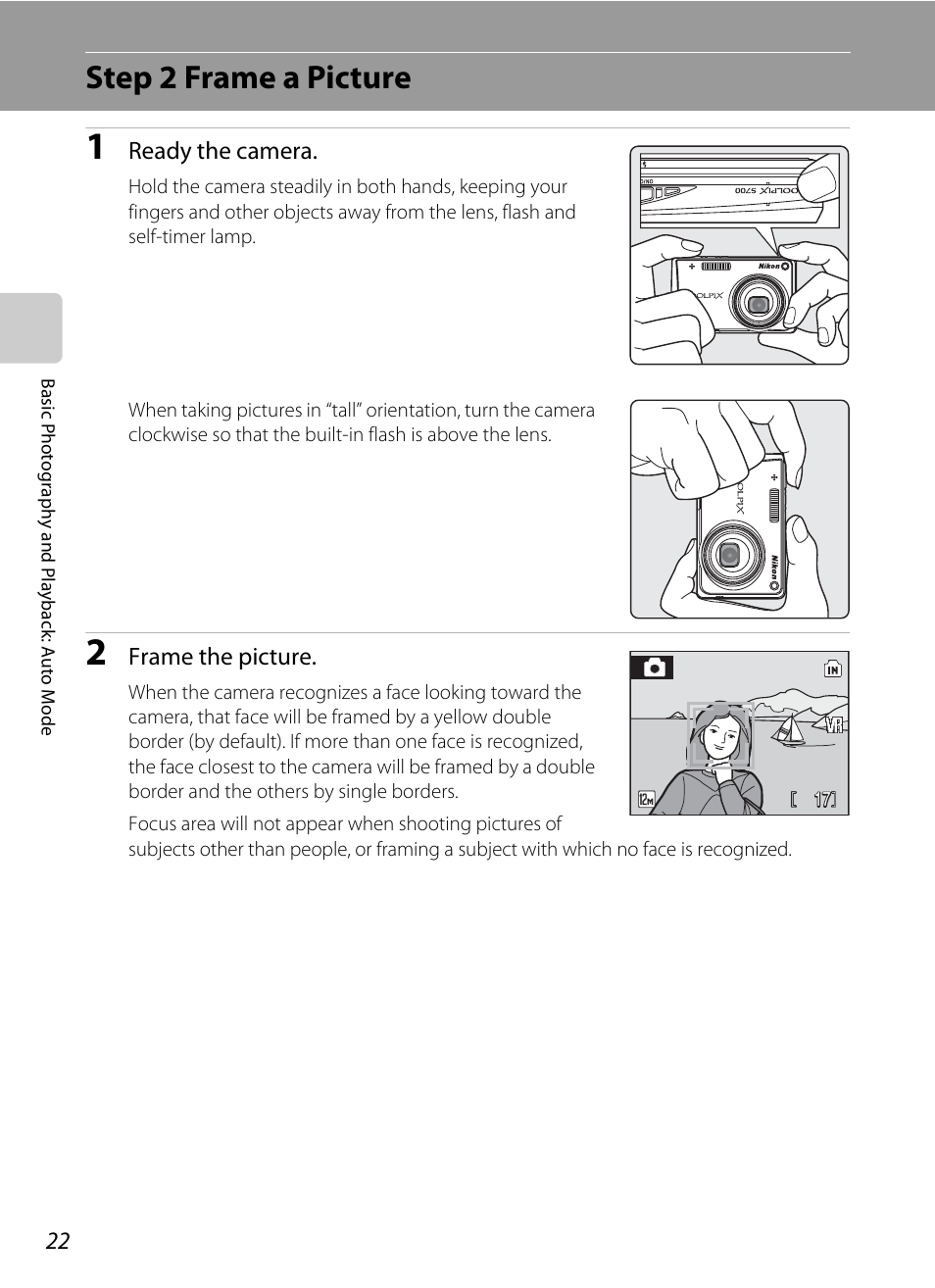 Step 2 frame a picture | Nikon S700 User Manual | Page 34 / 148