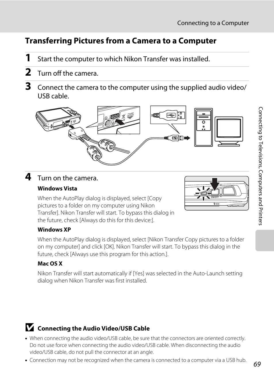 Transferring pictures from a camera to a computer | Nikon S700 User Manual | Page 81 / 148