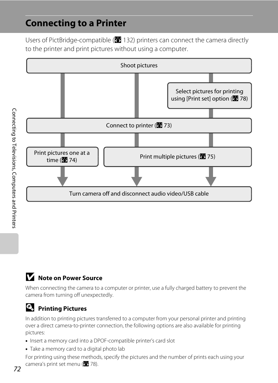 Connecting to a printer | Nikon S700 User Manual | Page 84 / 148
