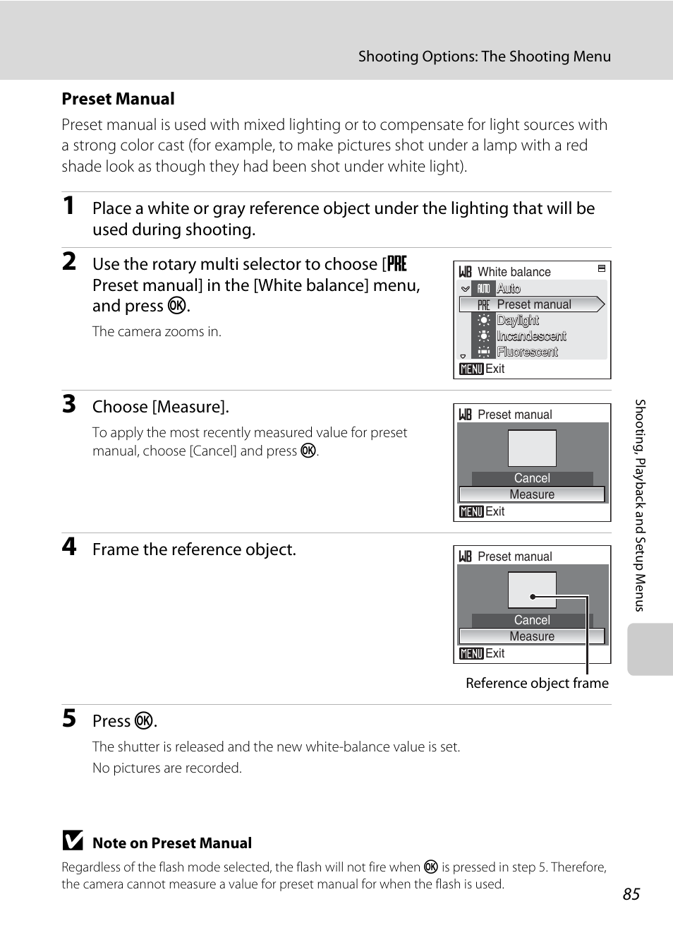 Ee “preset manual, A 85) for | Nikon S700 User Manual | Page 97 / 148