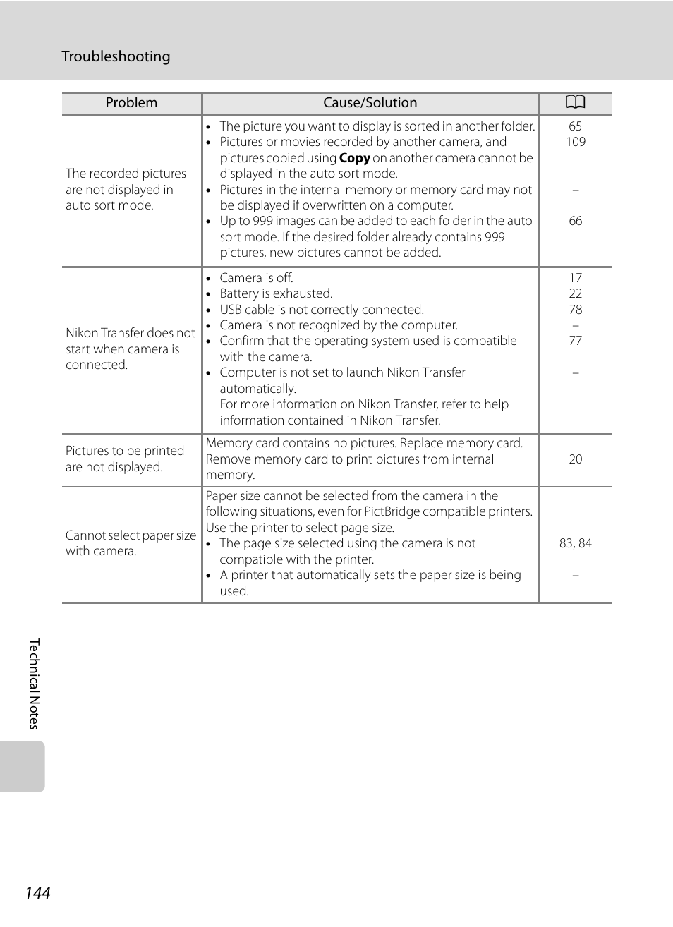 Nikon S620 User Manual | Page 156 / 164