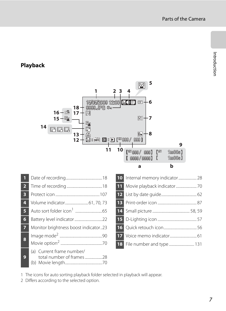 Playback | Nikon S620 User Manual | Page 19 / 164