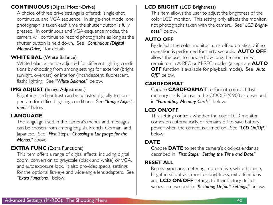 Nikon 900 User Manual | Page 40 / 79