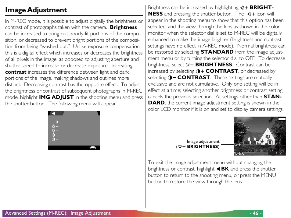 Image adjustment | Nikon 900 User Manual | Page 46 / 79