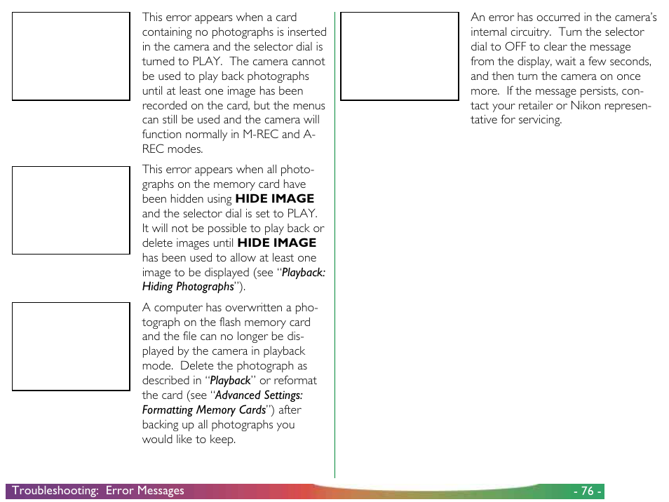 Nikon 900 User Manual | Page 76 / 79