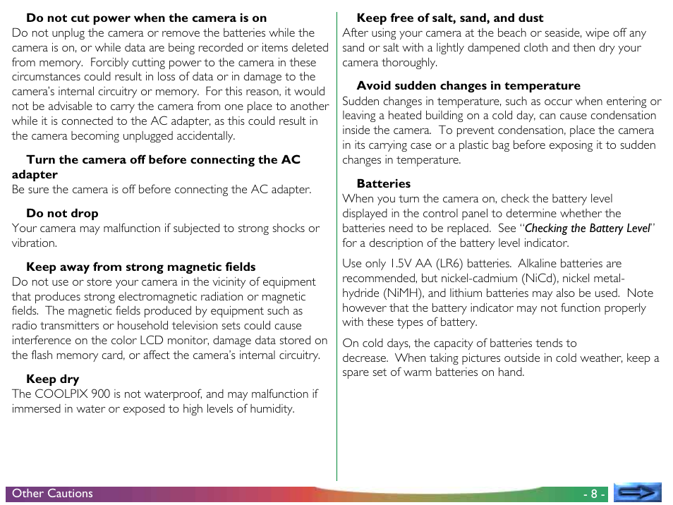 Nikon 900 User Manual | Page 8 / 79
