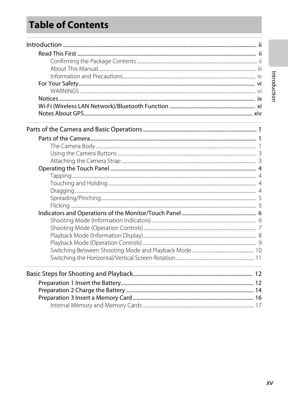 Nikon S800c User Manual | Page 17 / 224