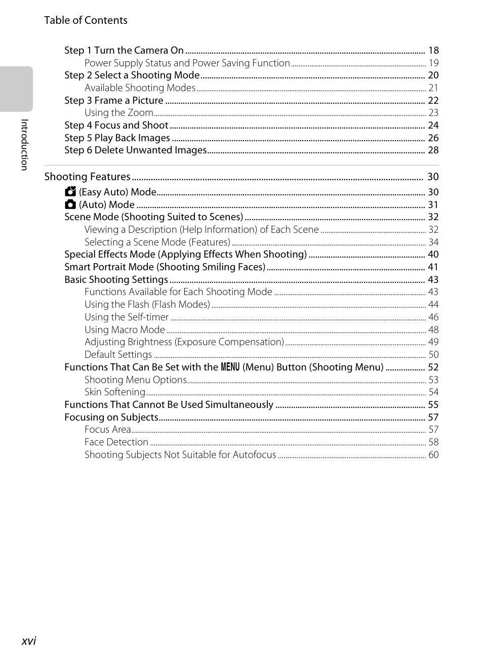 Nikon S800c User Manual | Page 18 / 224