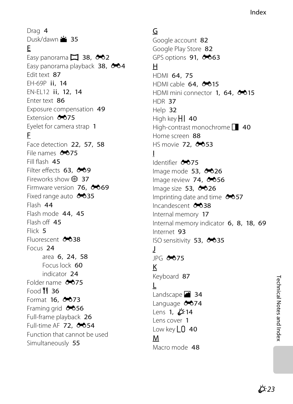 Nikon S800c User Manual | Page 219 / 224