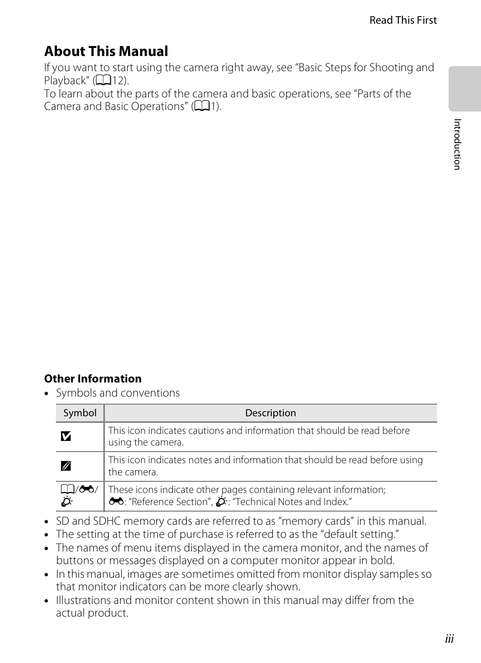 About this manual | Nikon S800c User Manual | Page 5 / 224