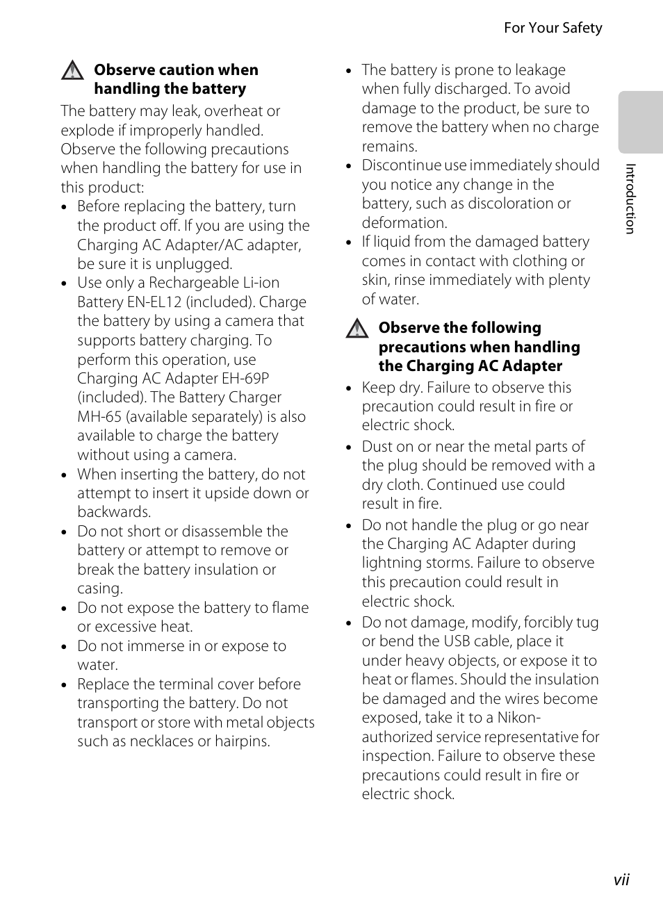 Nikon S800c User Manual | Page 9 / 224