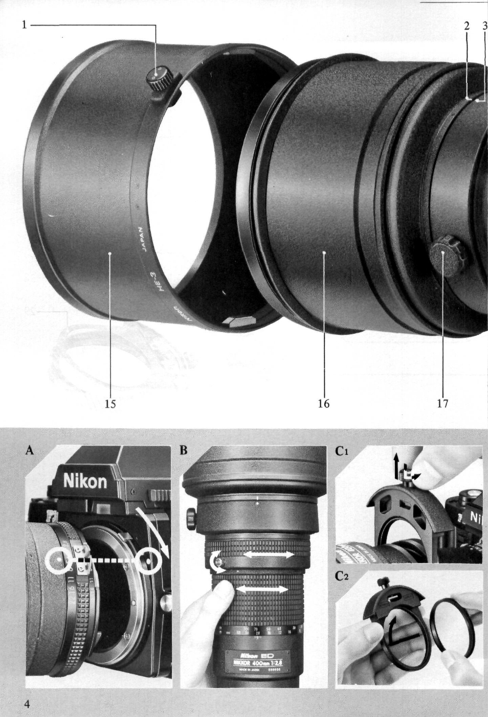 Nikon NIKKOR ED 400mm f-2.8 IF User Manual | Page 4 / 44