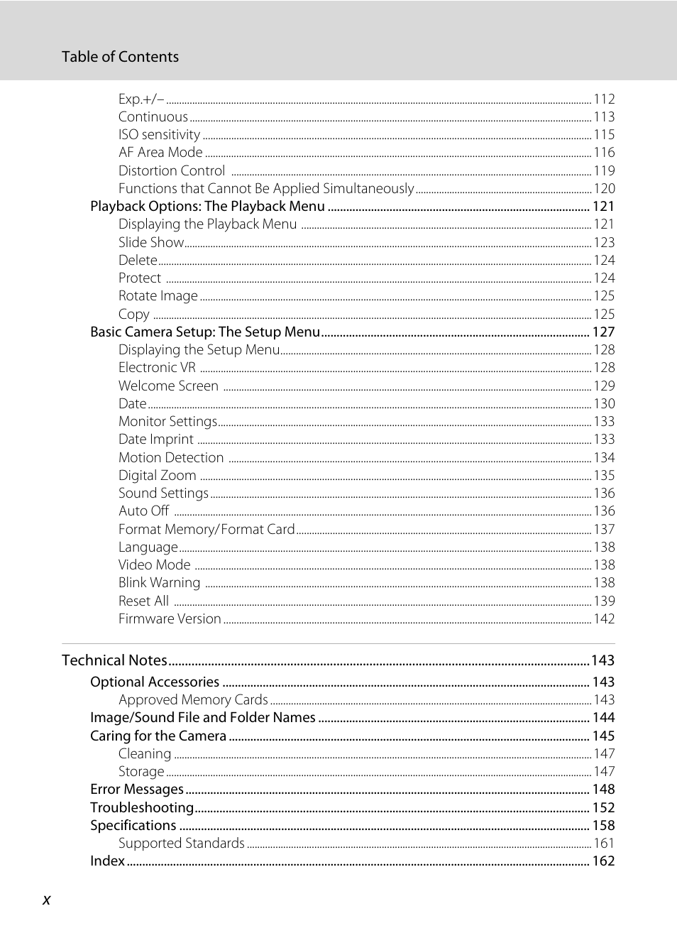 Nikon S230 User Manual | Page 12 / 180
