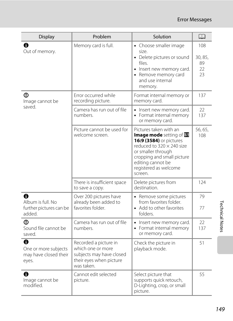 Nikon S230 User Manual | Page 161 / 180