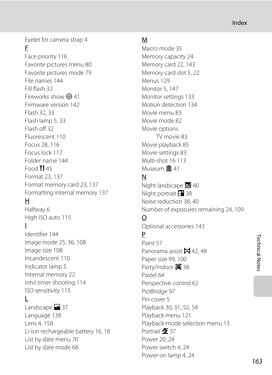Nikon S230 User Manual | Page 175 / 180