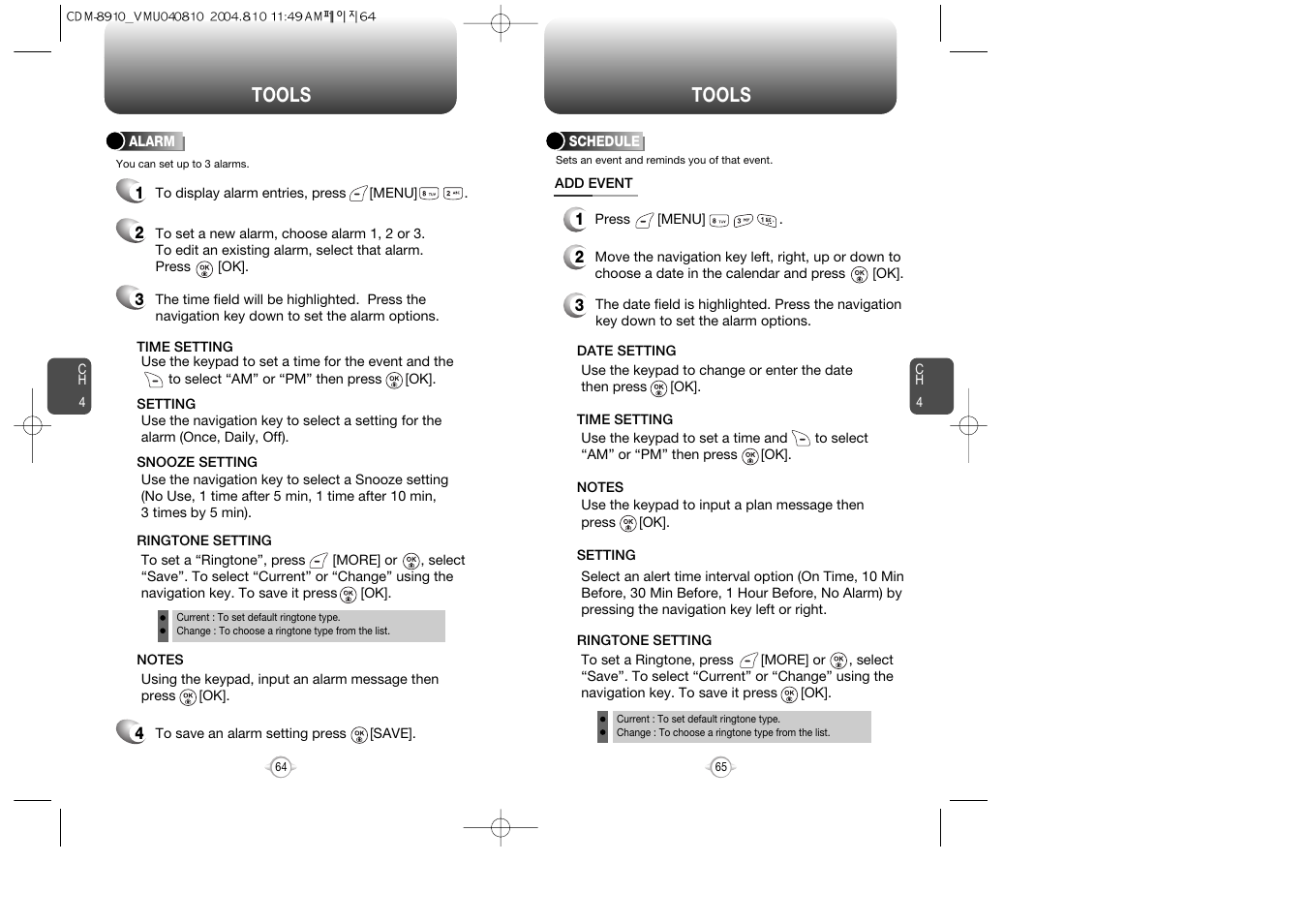 Tools | Audiovox Flasher V7 User Manual | Page 35 / 62