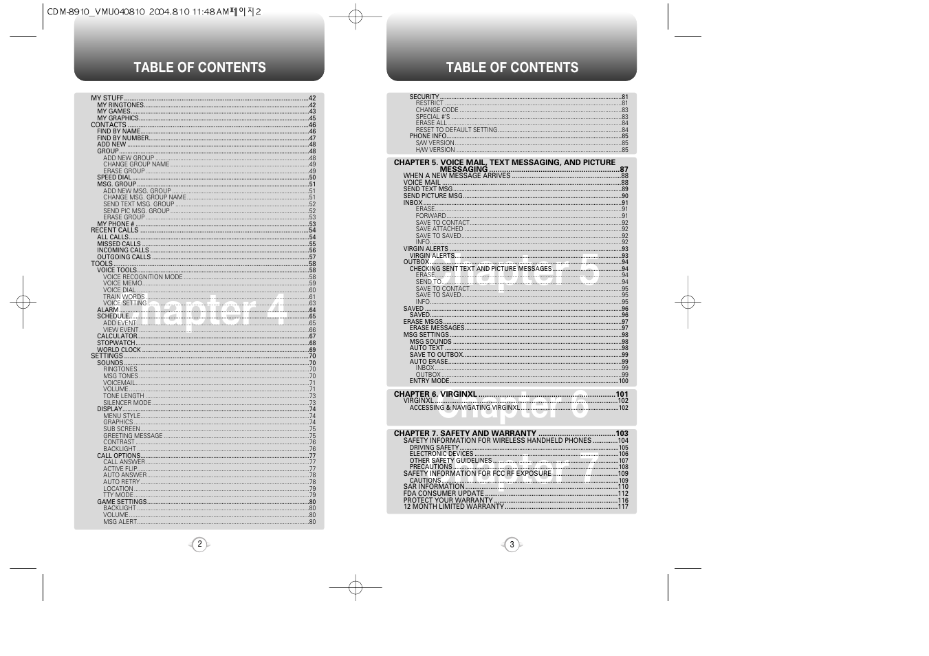 Audiovox Flasher V7 User Manual | Page 4 / 62