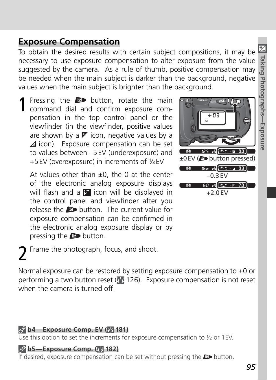 Exposure compensation | Nikon D2HS User Manual | Page 109 / 271