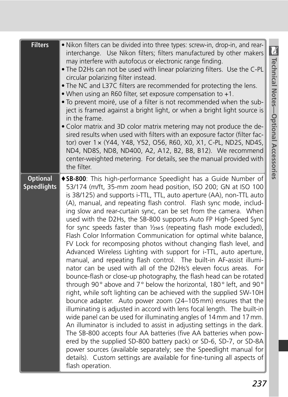 Nikon D2HS User Manual | Page 251 / 271