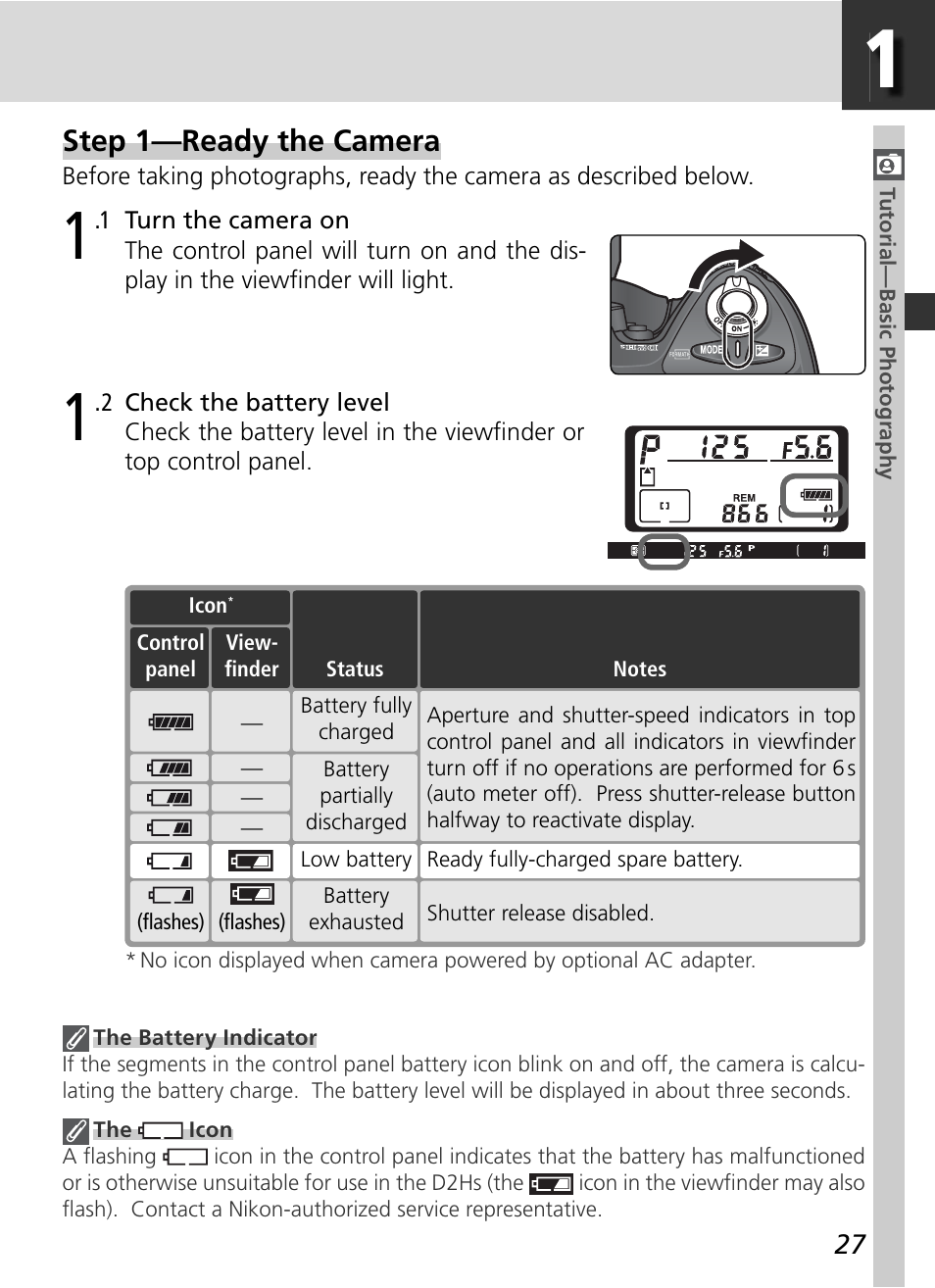 Step 1—ready the camera | Nikon D2HS User Manual | Page 41 / 271