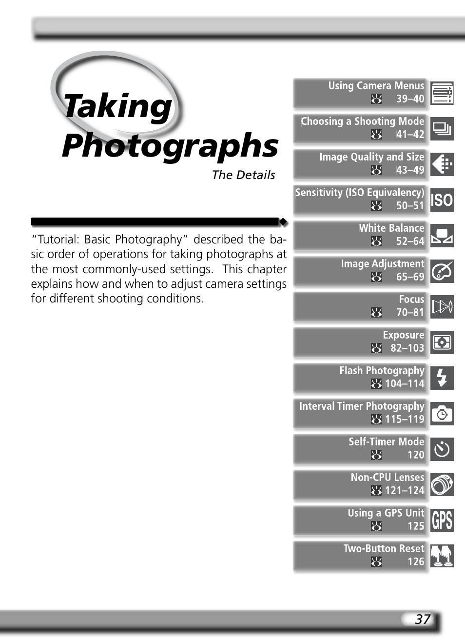 Taking photographs | Nikon D2HS User Manual | Page 51 / 271