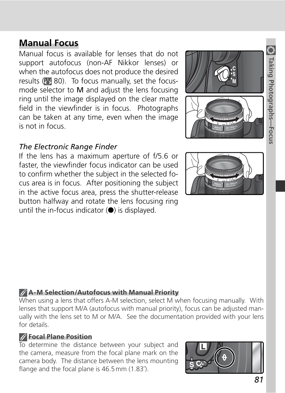 Manual focus | Nikon D2HS User Manual | Page 95 / 271