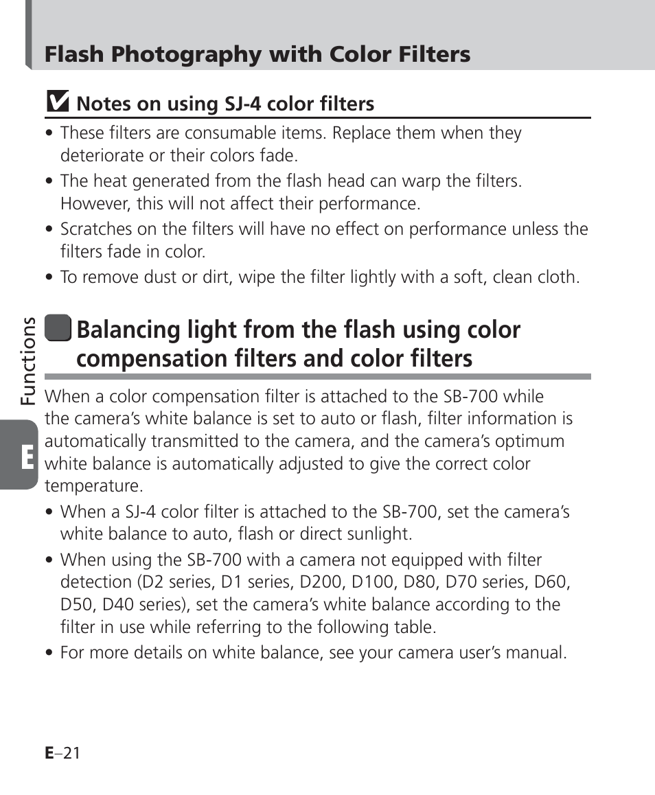 Nikon Speedlight SB-700 User Manual | Page 112 / 164