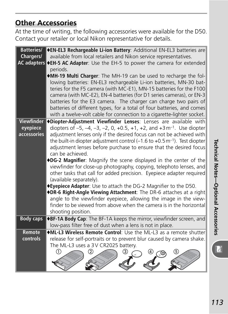 Other accessories | Nikon D50 User Manual | Page 123 / 148